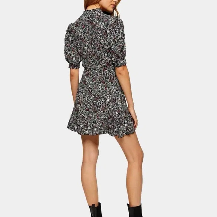 [BUNJANG] Topshop Floral Puff Sleeve Summer Dress / topshop탑샵 퍼프 플라워 드레스 여름원피스