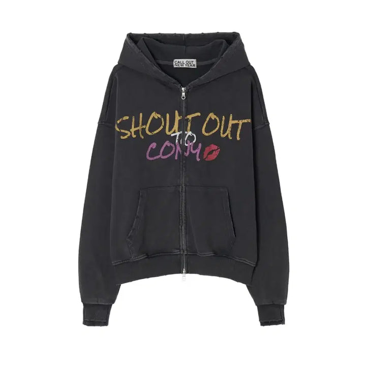 [BUNJANG] Call Out New Year Graphic Hoodie / 콜아웃뉴이어_ SHOUT OUT TO CONY GRAPHIC HOODIE