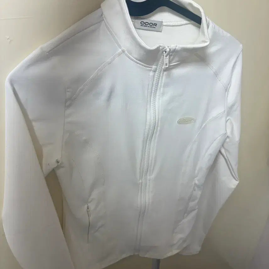 [BUNJANG] ODOR White Zip-up Jacket / ODOR 오도르 화이트 집업 자켓