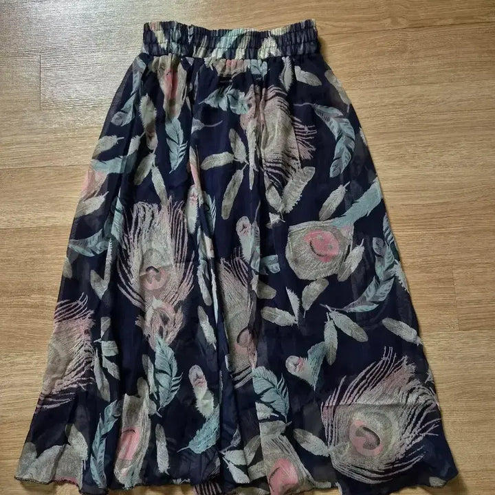[BUNJANG] Chiffon Waistband Skirt / (새상품)쉬폰 허리밴딩 치마 스커트(프리사이즈)