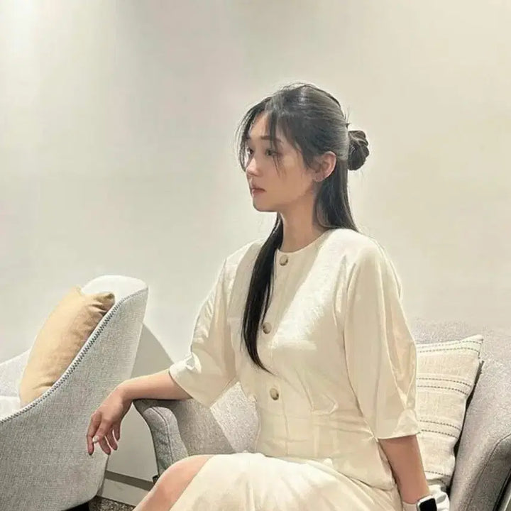 [BUNJANG] NICE CLAUP Ivory Dress / 나이스클랍 원피스 새상품 정장 원피스 데이트룩