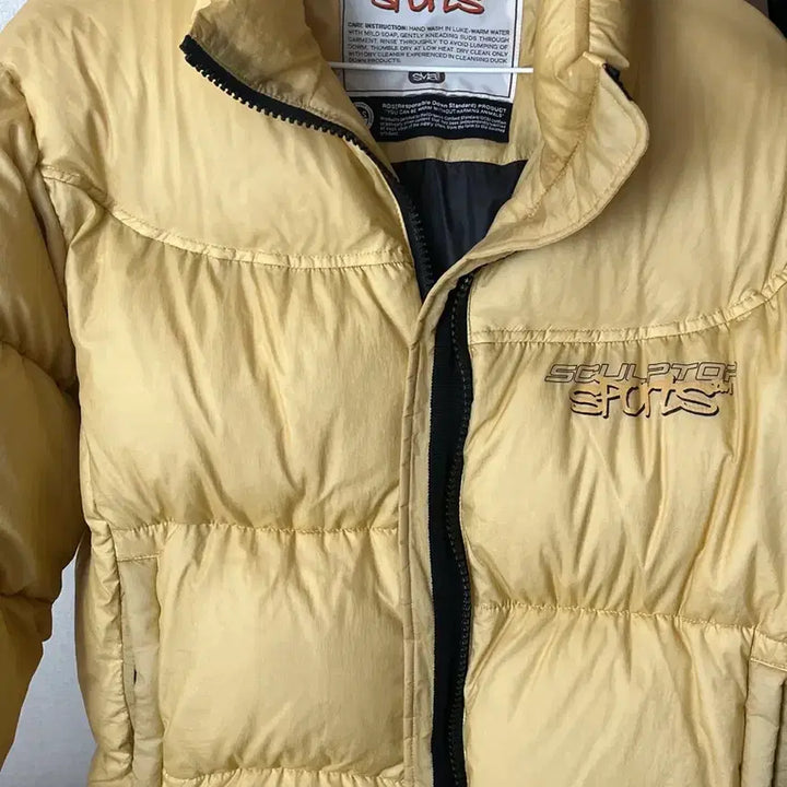 [BUNJANG] Sculptor Yellow Short Padded Jacket / 스컬프터 패딩