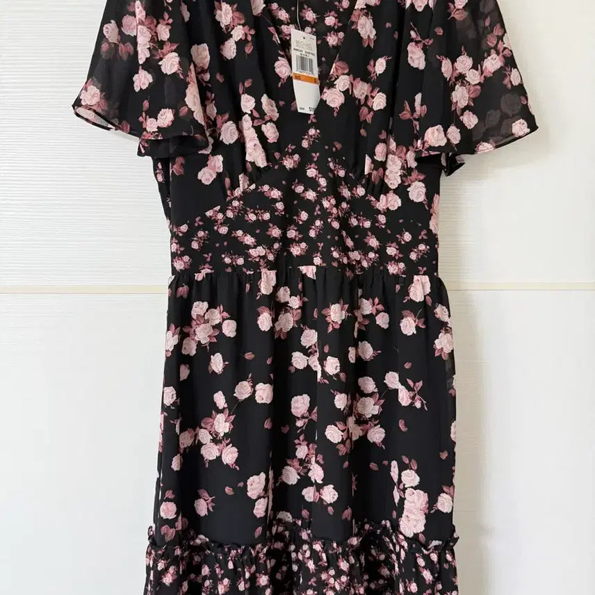 [BUNJANG] Michael Kors Rose Pattern Mini Dress / 마이클코어스 새상품 원피스 택o 급처