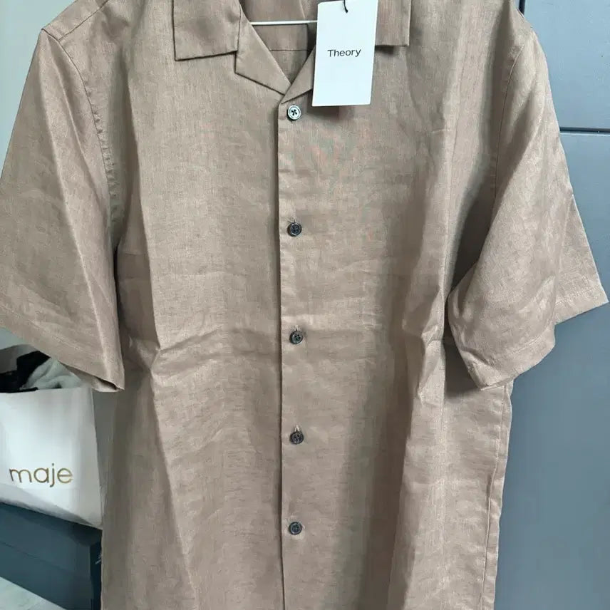 [BUNJANG] Theory Days Linen Shirt L/Free Size / [L] 띠어리 데이즈 프리사이즈 리넨 셔츠