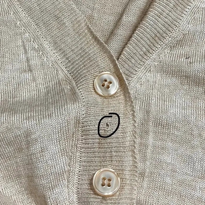 [BUNJANG] Beige Sleeveless and Long-Sleeve Cardigan Set / 베이지나시 긴팔가디건 세트