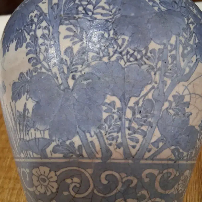 [BUNJANG] Antique Blue and White Porcelain Jar Vase / 오랜골동의 청화백자 항아리(차호 화병)