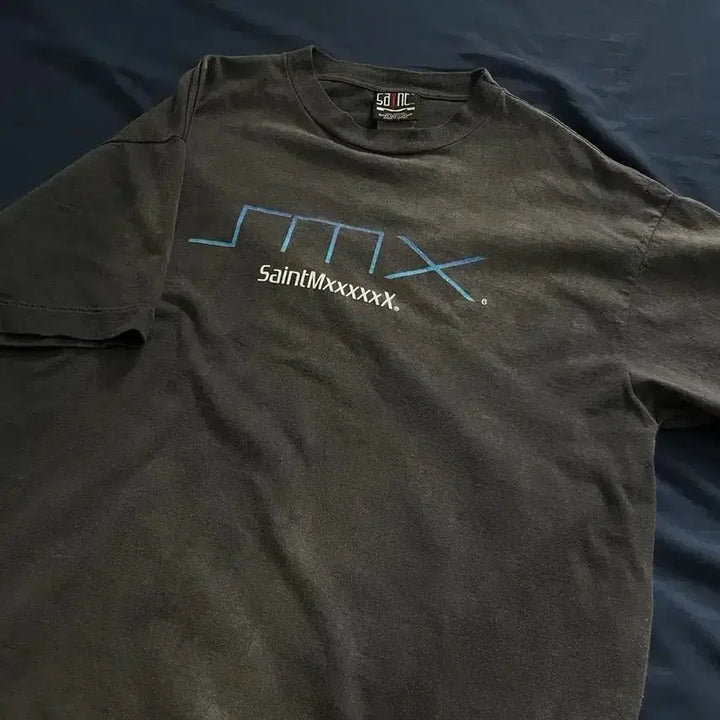 [BUNJANG] Saint Michael SMX PlayStation Short Sleeve T-shirt / 세인트 마이클 세인트 미카엘 SMX 플레이스테이션 반팔 티셔츠 블랙