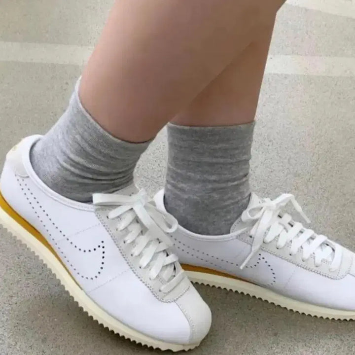 [BUNJANG] Nike Cortez Real Leather White Sneakers / 새상품/나이키 코르테즈 리얼레더 화이트/240