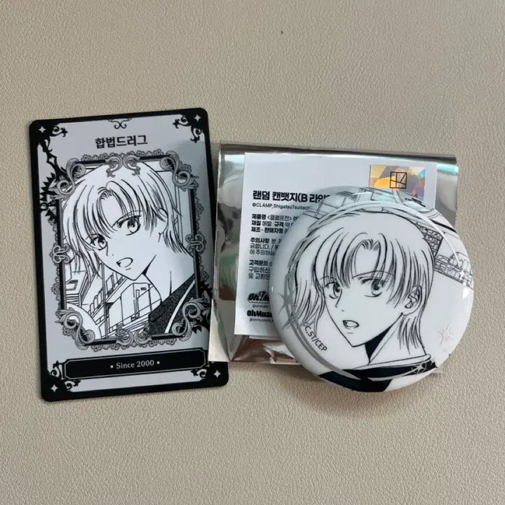 [BUNJANG] CLAMP "Legal Drug" Can Badge &amp; Profile Card Set / 정가이하)클램프전 합법드러그 캔뱃지뱃지 프로필 카드