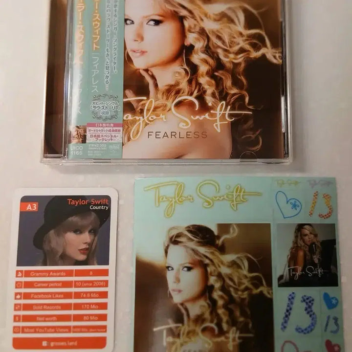[BUNJANG] Taylor Swift Fearless Japanese Edition CD Bundle / 테일러스위프트 일본 CD + 스티커+ 포토카드 Taylor Swift