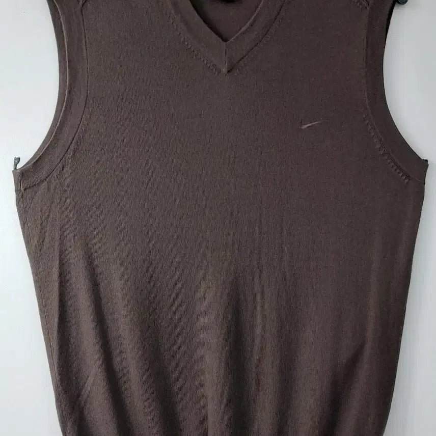 [BUNJANG] Nike Tiger Woods Collaboration 100% Wool Vest - Brown, Men&