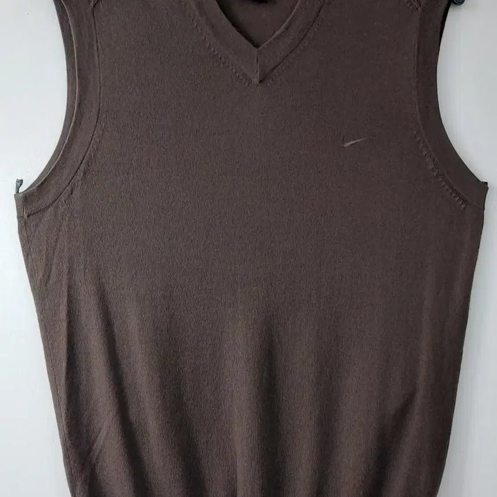 [BUNJANG] Nike Tiger Woods Collaboration 100% Wool Vest - Brown, Men&