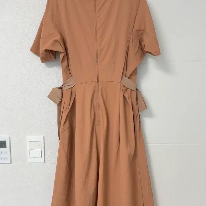 [SOLD OUT] 미샤 리본 원피스 살몬색상 55 (로스 새상품)/타임,마인,sjsj,랑방