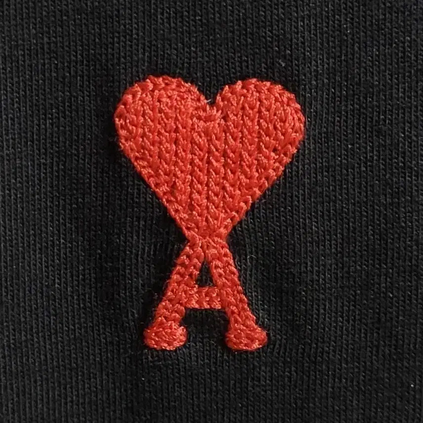 [BUNJANG] Ami Heart Logo Black Short Sleeve T-shirt XXL / 정품 아미 하트 로고 블랙 반팔 티셔츠 XXL 오버핏 귀한상품