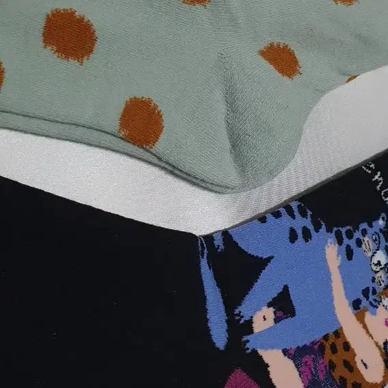 [BUNJANG] Bon Maison Leopard Pattern Socks / 민트 핑크 겨자 레드퍼플 블루 표범 본메종 양말