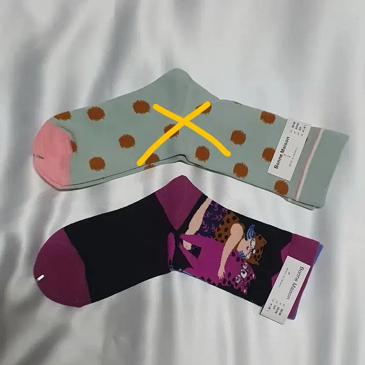[BUNJANG] Bon Maison Leopard Pattern Socks / 민트 핑크 겨자 레드퍼플 블루 표범 본메종 양말