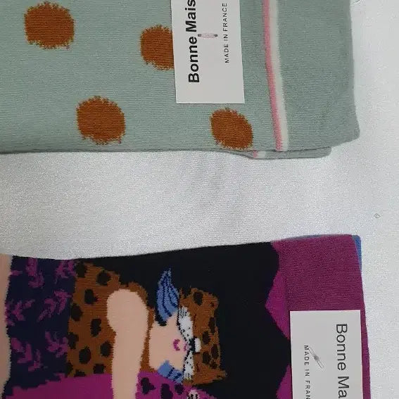 [BUNJANG] Bon Maison Leopard Pattern Socks / 민트 핑크 겨자 레드퍼플 블루 표범 본메종 양말