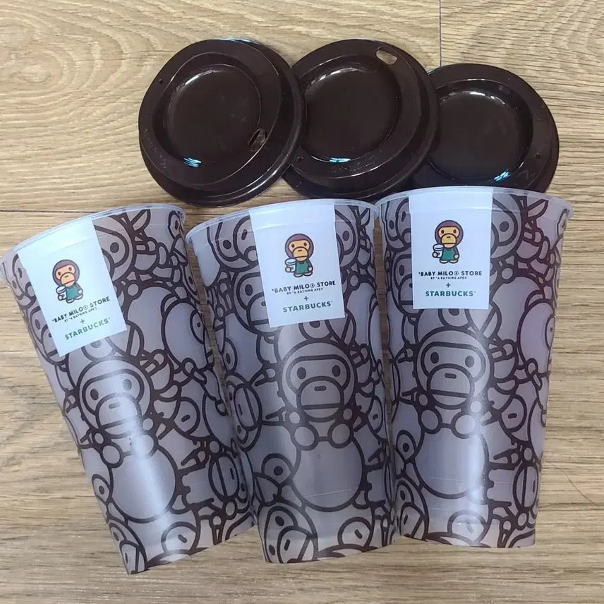 [BUNJANG] Starbucks Bape Milo Reusable Tumbler Brown / 스타벅스 베이프 마일로 리유저블컵 콜드컵 리유컵 브라운 다회용 텀블러