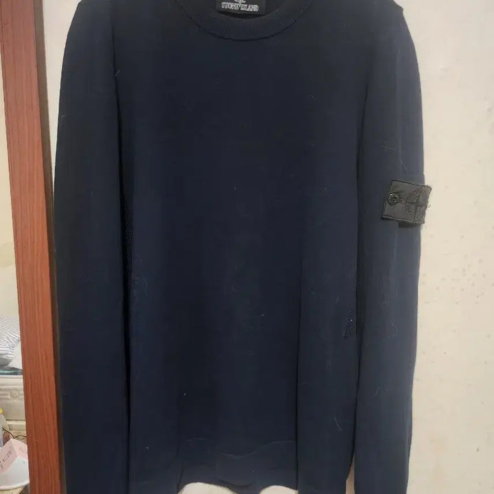 [BUNJANG] Stone Island Ghost Piece Knit Sweatshirt / 스톤아일랜드 고스트피스 니트 맨투맨