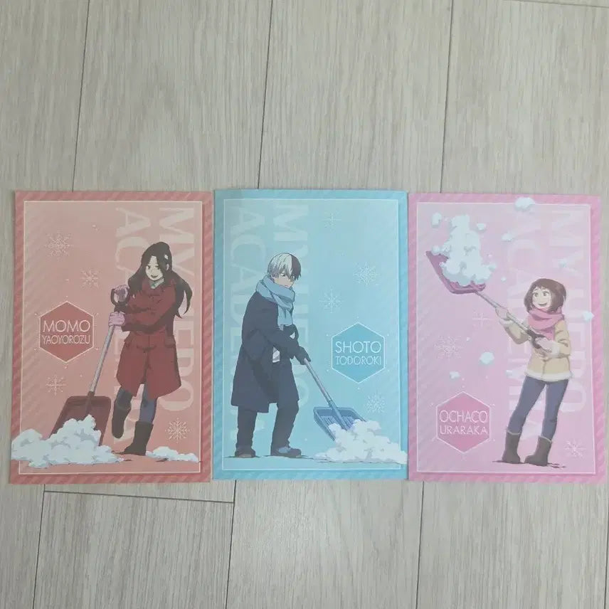 [BUNJANG] My Hero Academia Todoroki Uraraka Yaoyorozu Postcard Set / 히로아카 엽서 쇼토 오챠코 모모