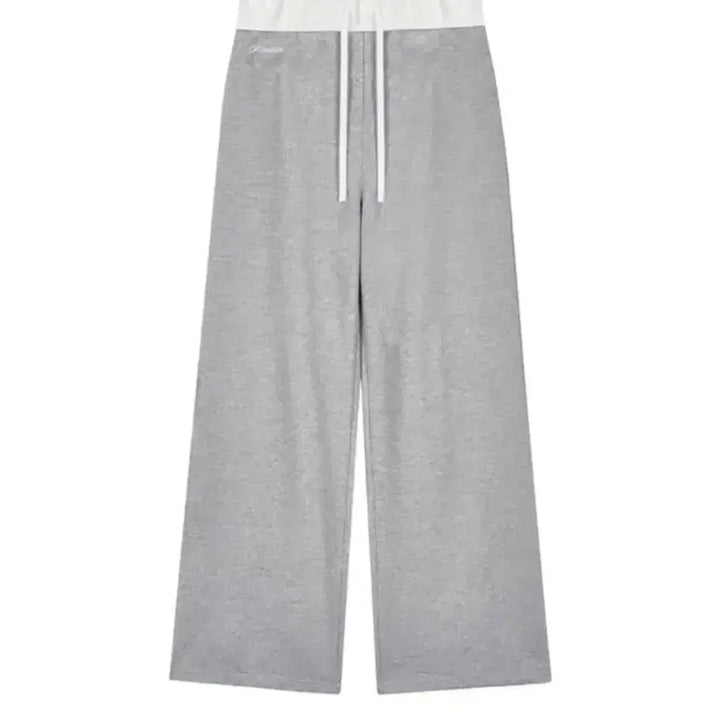 [BUNJANG] Kleesier Basic Logo Straight Pants / 클리시어 Basic logo string straight pants