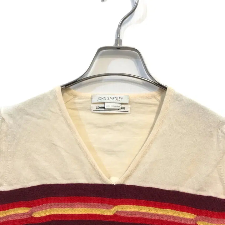 [BUNJANG] Comme des Garçons x John Smedley Fine Merino Wool V-Neck Sweater / 꼼데가르송 x 존 스메들리 파인 메리노 울 브이넥
