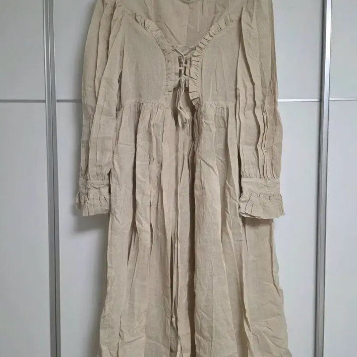 [BUNJANG] Floa Jong Corset Linen Long Dress / 플로아종 원피스