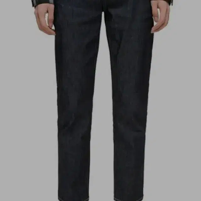 [BUNJANG] Plac Jeans Slim Tapered Raw Denim Pants / 플랙진 슬림 테이퍼드 생지 데님 팬츠(33)