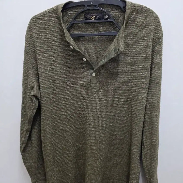 [SOLD OUT] RRL 더블알엘 와플 헨리넥 긴팔티