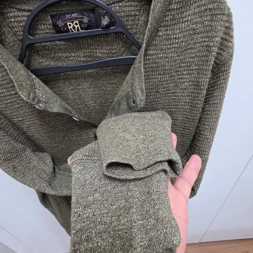 [SOLD OUT] RRL 더블알엘 와플 헨리넥 긴팔티