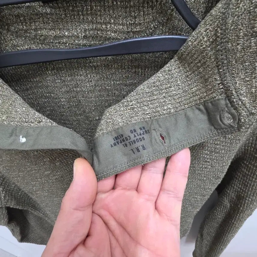 [SOLD OUT] RRL 더블알엘 와플 헨리넥 긴팔티