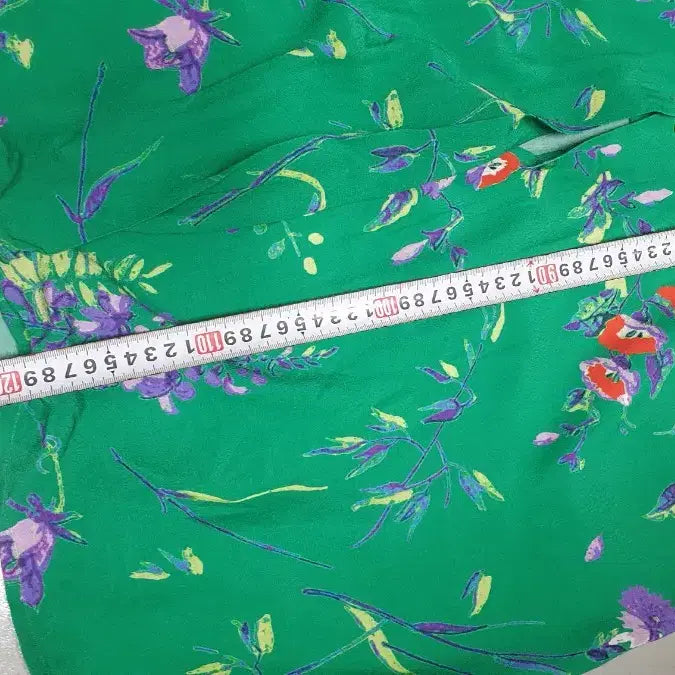 [BUNJANG] Maje Green Flower Dress (Size 2) / 마쥬 그린 플라워 원피스 2사이즈