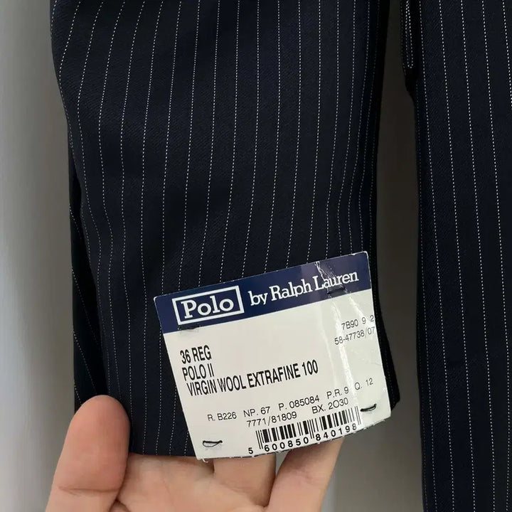 [BUNJANG] Polo Ralph Lauren Corneliani Italian Virgin Wool Pinstripe Suit Jacket / 폴로 랄프로렌 꼬르넬리아니 이태리 사르토 버진울 핀스트라이프 수트자켓