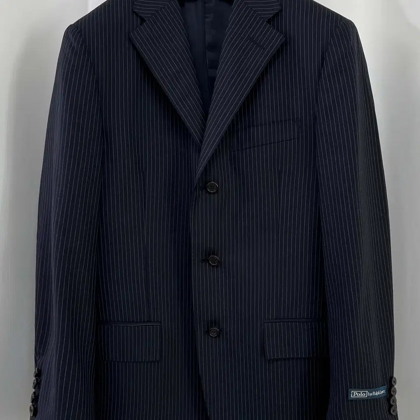 [BUNJANG] Polo Ralph Lauren Corneliani Italian Virgin Wool Pinstripe Suit Jacket / 폴로 랄프로렌 꼬르넬리아니 이태리 사르토 버진울 핀스트라이프 수트자켓