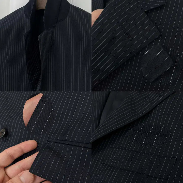 [BUNJANG] Polo Ralph Lauren Corneliani Italian Virgin Wool Pinstripe Suit Jacket / 폴로 랄프로렌 꼬르넬리아니 이태리 사르토 버진울 핀스트라이프 수트자켓