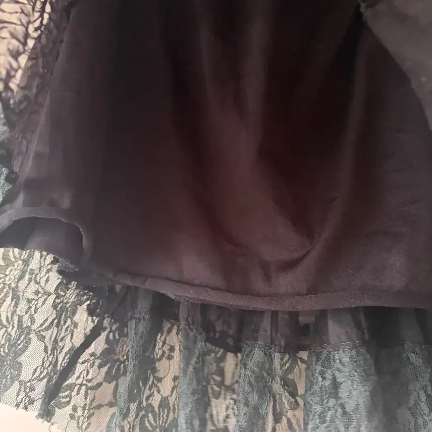 [BUNJANG] Skirts Lace Gothic Lolita Skirt / 스커트 지뢰계 멘헤라 레이스 고스로리