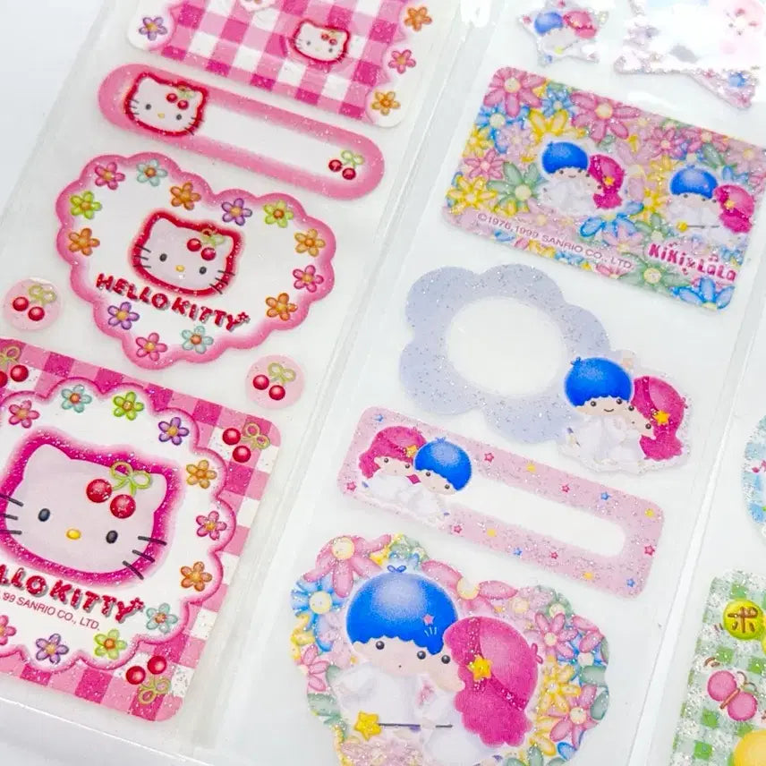 [BUNJANG] Sanrio Cherry Kitty, Pompompurin, Kiki &amp; Lala, Red Maru Stickers Bundle Set / [5장세트]고전키티스티커 키키라라 빨간마멜 폼폼푸린 체리키티스티커