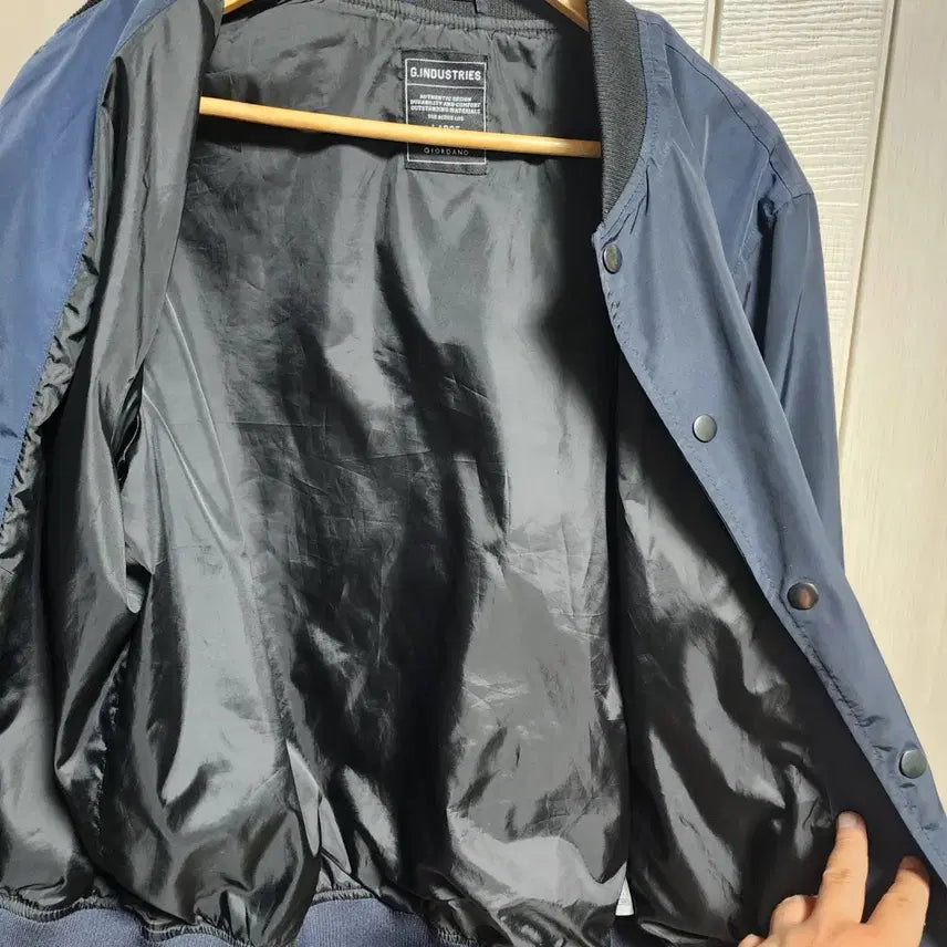 [BUNJANG] Giordano Navy Blouson (L) / 지오다노 네이비 블루종(L)
