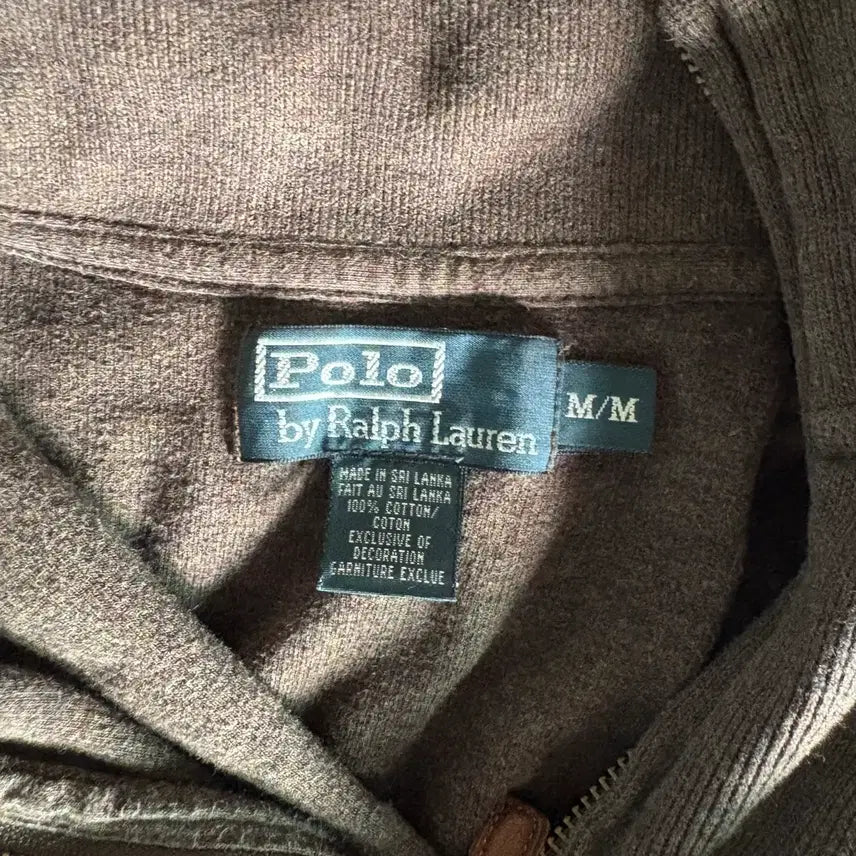 [BUNJANG] Polo Ralph Lauren Half-Zip Pullover Brown / 폴로 하프집업 브라운