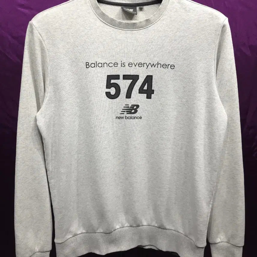[BUNJANG] New Balance 574 Lettering Sweatshirt Size L / 뉴발란스 574 레터링 맨투맨 100