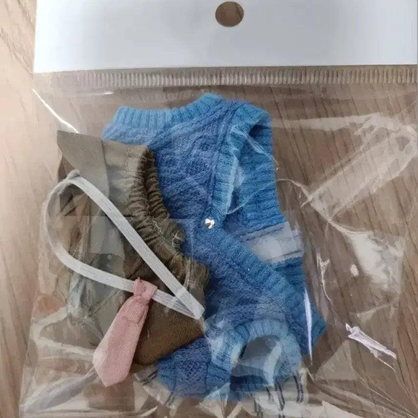 [SOLD OUT] 10CM 인형옷 세트 (니트 상의 + 바지 + 넥타이)