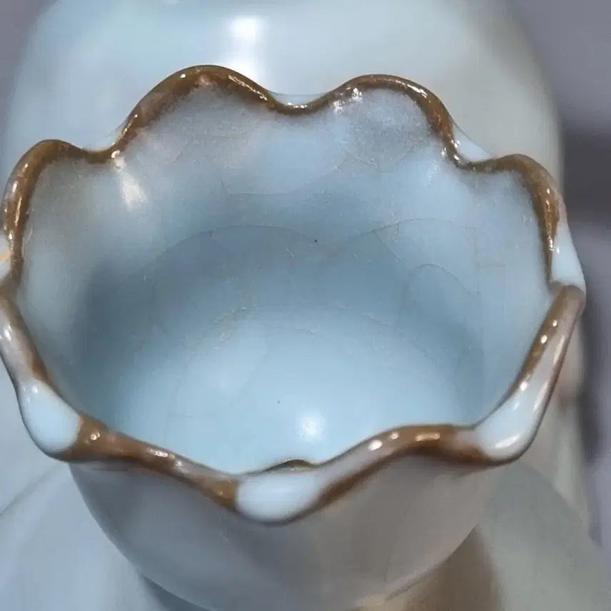[BUNJANG] Ru Ware Sheep-shaped Celadon Oil Lamp / 여요 천청유 양모양유등. 가로17 높이15