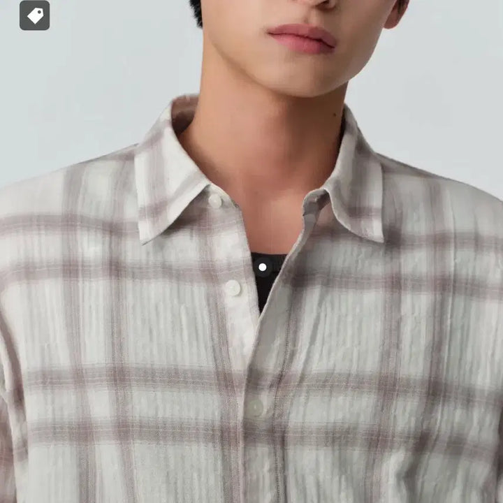 [BUNJANG] Musinsa Standard Relaxed Crinkle Ombre Check Shirt - L / 무신사 스탠다드 릴렉스드 크링클 옴브레 체크셔츠입니다 L사이즈 (착용X)
