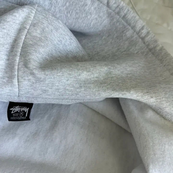 [SOLD OUT] 스투시 베이직 후드집업 애쉬헤더 m 사이즈