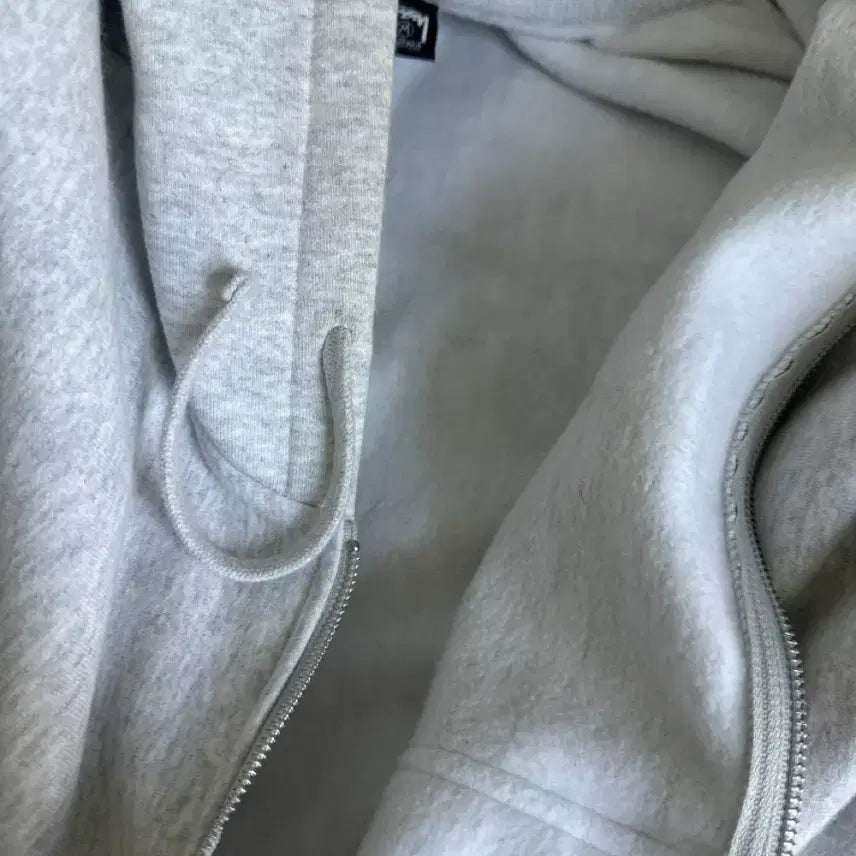 [SOLD OUT] 스투시 베이직 후드집업 애쉬헤더 m 사이즈
