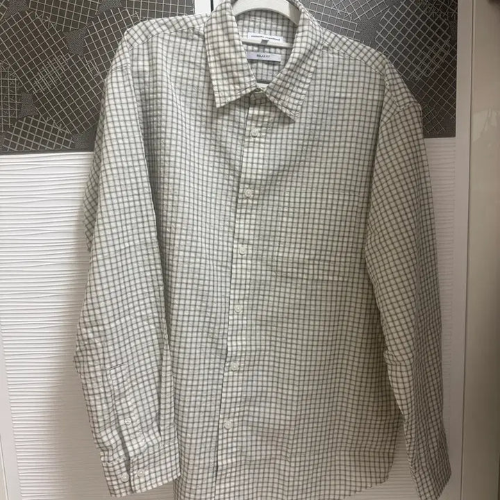 [BUNJANG] Musinsa Standard Relaxed Small Plaid Check Shirt L / 무신사 스탠다드 릴렉스드 스몰 플레이드 체크 셔츠입니다 L사이즈, 착용X