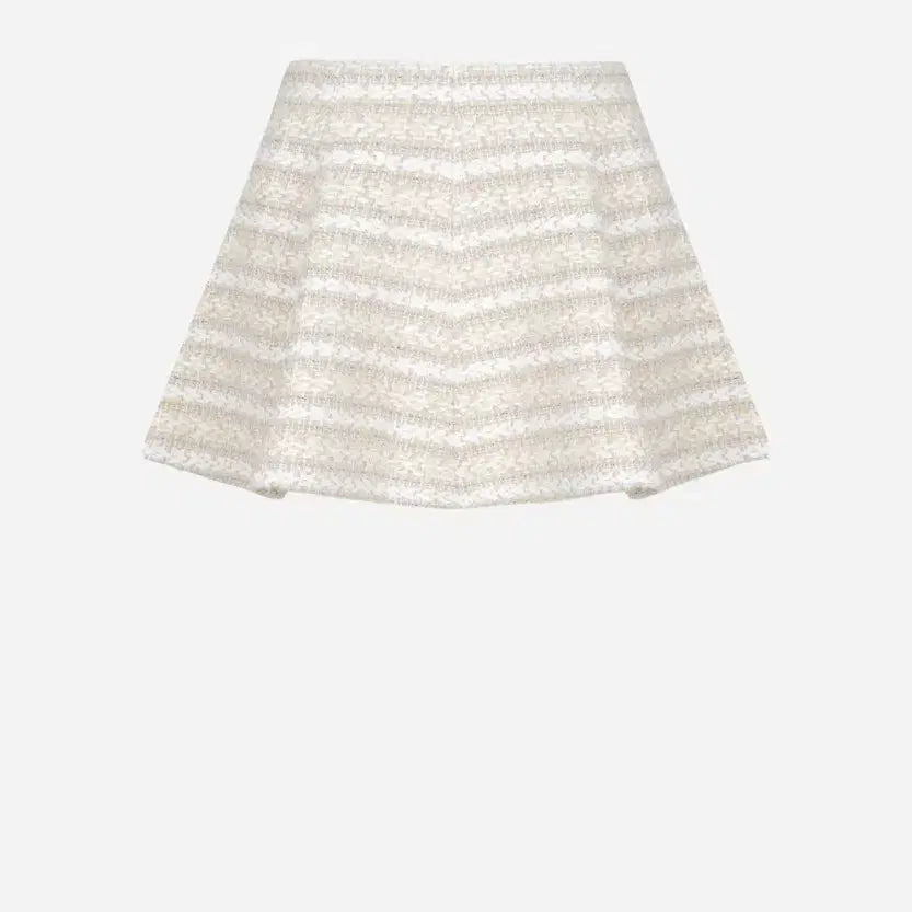 [BUNJANG] The Laundromat Miel Beige Tweed Skirt M / 더로랑 미엘 베이지 트위드 마니 스커트 m