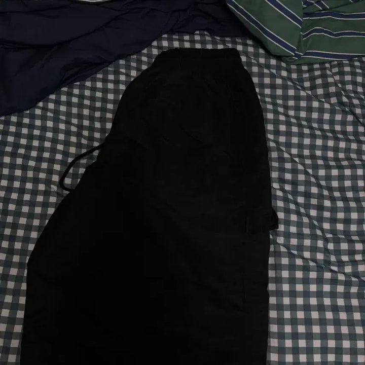 [BUNJANG] MJD Re-Nylon Wide Carpenter Bermuda Shorts Black / mjd 리나일론 와이드 카펜터 버뮤다 팬츠 블랙