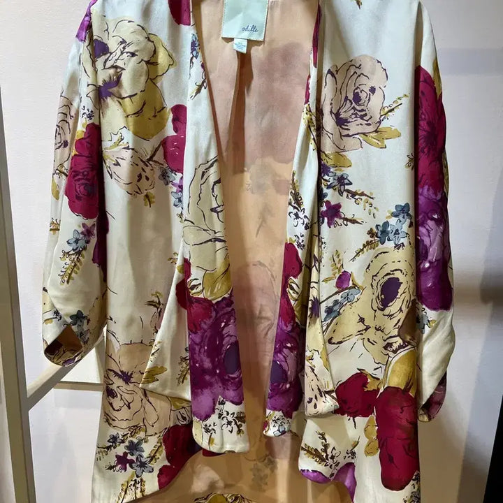 [BUNJANG] Anthropologie Floral Pattern Silk Kimono Jacket / 미국 Anthropologie 기모노 자켓