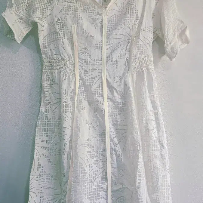 [BUNJANG] Zigot White Lace A-line Dress / 지고트 / 화이트 레이스 원피스 55